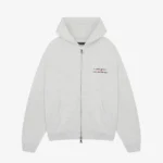 COLE BUXTON SPORT ZIPPED LIGHT GREY MARL HOODIE