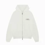 COLE BUXTON SPORT ZIPPED VINTAGE WHITE HOODIE