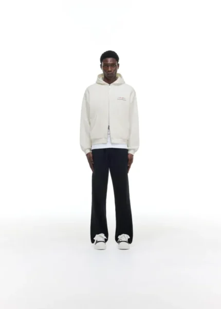 COLE BUXTON SPORT ZIPPED VINTAGE WHITE HOODIE d