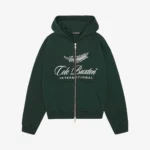Cole Buxton International Zipped Forest Green Hoodie