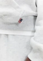 Cole Buxton Light Grey Marl Hoodie d