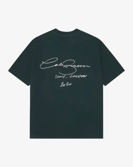 Cole Buxton Signature Forest Green T shirt