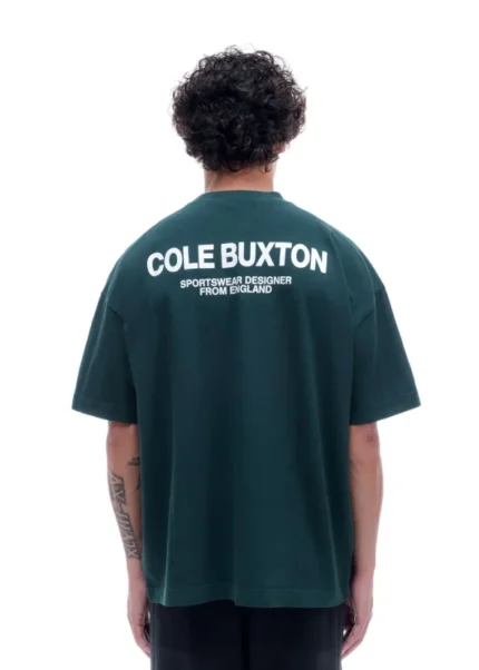 Cole Buxton Sportswear Forest Green T shirt d
